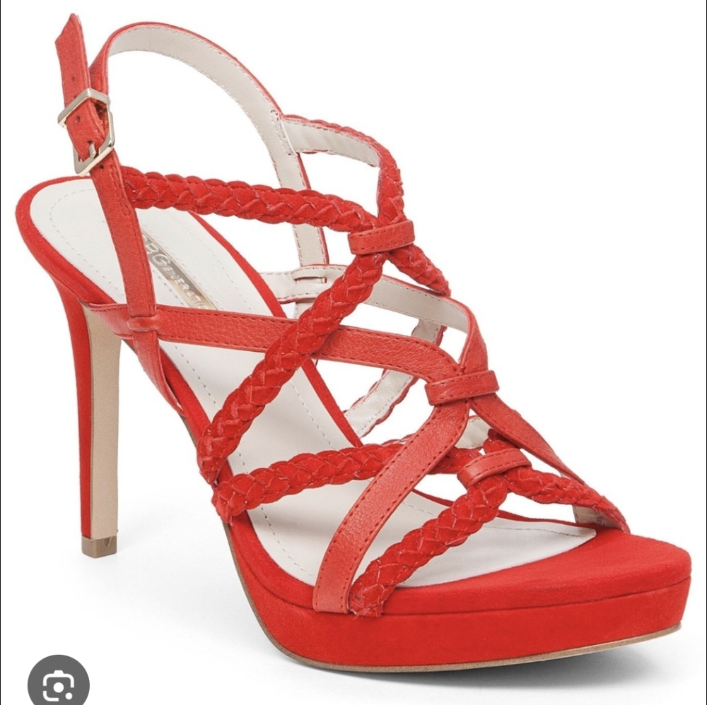 Bcbg red Strappy Heels